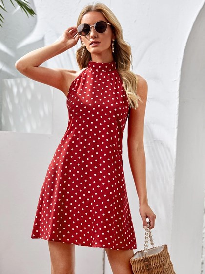 Red Polka dot Dress | Dresses